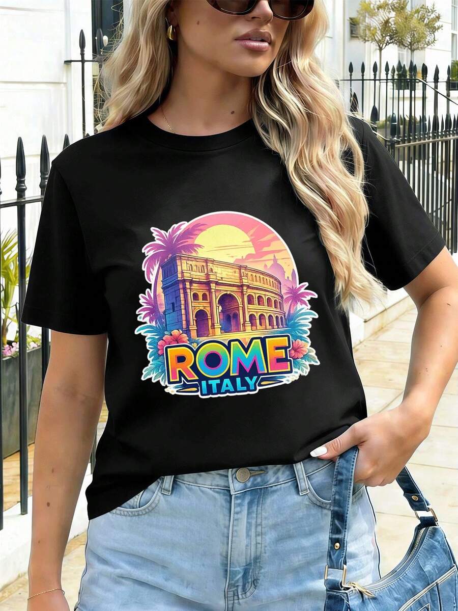 Women T-Shirts - Black - View 1