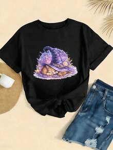 Women T-Shirts - Black - View 2