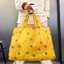 Bolso de hombro Bolso de hombro de gran capacidad Bolso de compras ligero Patrón impreso Bolso plegable al aire libre Bolso de viaje estilo camping - Taishihongxiang - Ver 1