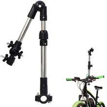 Giá đỡ ô bằng thép không gỉ có thể điều chỉnh cho xe lăn và xe đạp - Thiết kế gập gọn với khớp nối xoay, thích hợp để che nắng, che mưa, phụ kiện xe đẩy, khung kim loại 100%, màu đen, giá đỡ ô đa chức năng | Thiết kế kết nối | Cấu trúc thép không gỉ - A - Xem 2