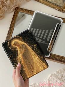 适用于 iPad Air 8 (M4) 2026 (11 英寸)/2026 (13 英寸)、Air 4/5 10.9 英寸、第十代、第七/八/九代 10.2 英寸,圣母玛利亚和星星图案保护壳;适用于三星 Galaxy Tab S6 10.4 英寸、Tab A7 Lite 8.7 英寸,INS 风格,带笔槽,自动休眠/唤醒功能;适合作为返校、情人节、节日的可爱礼物。 - 彩色 - 查看 9
