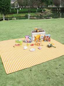 1 pieza Esterilla de picnic extra grande y gruesa para exteriores, manta de picnic plegable impermeable, paño de picnic portátil, esterilla de picnic a prueba de arena e impermeable, adecuada para praderas, playas, viajes, campamentos, actividades en equipo, fiestas, picnics, salidas, conciertos y otras ocasiones/Jardín/Esenciales para bodas/Artículos de jardín/Esenciales para viajes/Camping - A - Ver 9