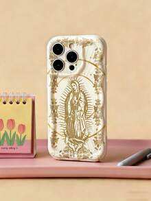 Ốp lưng điện thoại hình Đức Mẹ Guadalupe thiêng liêng, tương thích với iPhone 15/13/16 Pro Max/17 Pro Max/14/11/12, ốp bảo vệ nghệ thuật trang nhã, tương thích với Samsung Galaxy S24/S25/S23/A55/A54/S25 Ultra/A14/A15 - Nhiều màu - Xem 4