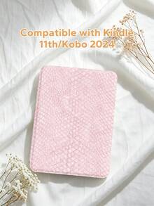 纯粉色图案 Kindle 保护套，全包覆式 Kindle 保护套，防摔防尘，适用于 Kindle Paperwhite 第 11 代（2021 年款）、Kindle（第 11 代）（2022 年发布）、Kindle（第 11 代 - 2024 年发布）（6 英寸），完美贴合，保护您的阅读设备。 - 彩色 - 查看 4