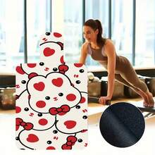 1pc 39*22inch Yoga Mat, Plaid Rabbit Pattern, Non-Slip Wear-Resistant Thickened Fitness Mat, Home/Professional Beginner Yoga/Pilates Training Mat, Multiple Styles Available - Multicolor - View 16