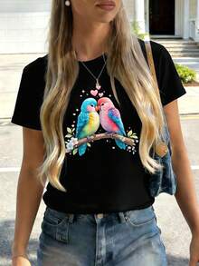 Women T-Shirts - Black - View 2