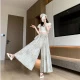 Albaricoque [pantalones falda] con bolsillos