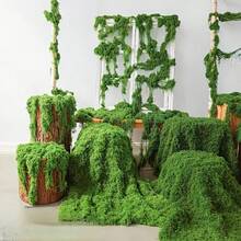10/30/200g Artificial Moss Decor - Realistic Greenery - Packaging - Suitable For Micro Landscapes, Window Decoration And Design Layout, Bionic Moss, Green Moss Micro Landscape Decoration, DIY Green Plant Lawn Potted Plant Landscape Decoration, Outdoor Garden Yard Decoration - Multicolor - View 12