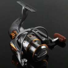 Serie DC 1000~7000, relación de engranaje 5.2:1, arrastre máximo de 26 LB, carrete de metal de aleación de aluminio, carrete de pesca giratorio, apto para agua dulce y salada - Multicolor - Ver 9