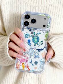 Ốp lưng điện thoại họa tiết sinh vật biển, tương thích với iPhone 15/13/16 Pro Max/17 Pro Max/14/11/12, họa tiết rùa, cá heo, bạch tuộc, cá ngựa, chống sốc, bảo vệ điện thoại, tương thích với Samsung Galaxy S24/S25/S23/A55/A54/S25 Ultra/A14/A15 - Nhiều màu - Xem 5