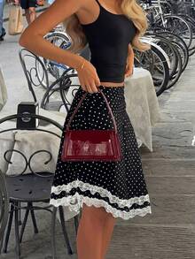 Top de punto ajustado con tirantes finos y cuello cuadrado en estilo retro francés para mujer, para primavera/verano - Negro - Ver 5