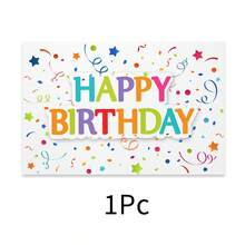 1pc Linen Birthday Theme Placemat, Breakfast Mat, Coffee Coaster, Bowl Pad, Birthday Party Decor, Kitchen Accessory, Easy Clean Dining Mat, Suitable For Home, Restaurant, Holiday Gift, Gift For Friends, Multi-Piece Set - Multicolor - View 23