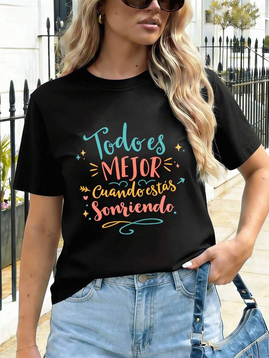 Women T-Shirts - Black - View 1