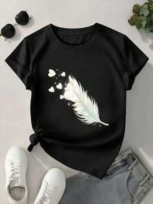 Women T-Shirts - Black - View 1