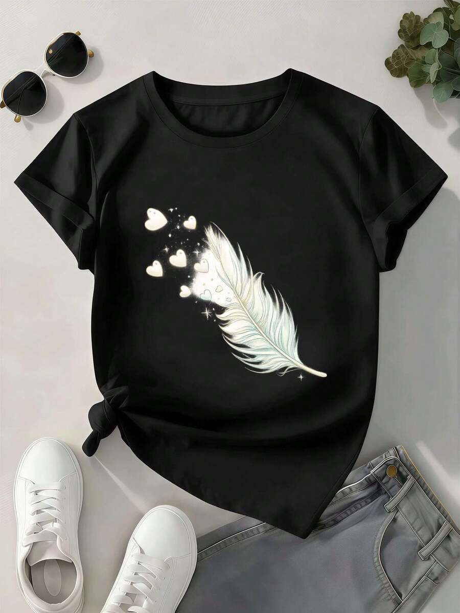 Women T-Shirts - Black - View 1