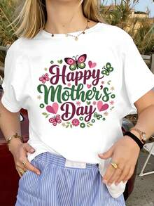 Dam-T-shirts - Vitt - Visa 1