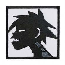 RHUAGYP 1pc Human Silhouette Embroidered Patch, Square Artistic Portrait Iron-On Applique, Suitable For Clothing, Jackets, Backpacks And Other DIY Decoration - Multicolor - View 10