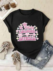 Women T-Shirts - Black - View 2