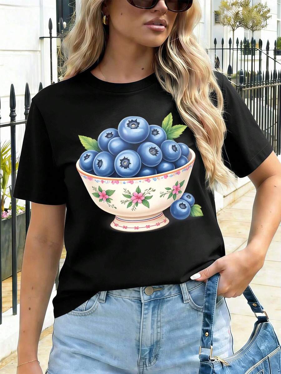 Women T-Shirts - Black - View 1