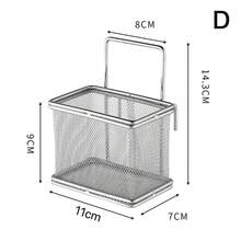 Cesta de acero inoxidable 304 para freír, colador multifuncional colgante, filtro de aceite, malla coladora para olla caliente, para cocina - A - Ver 7