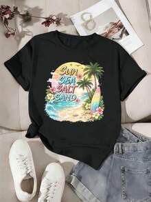 Women T-Shirts - Black - View 2