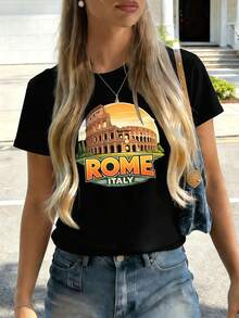 Women T-Shirts - Black - View 2
