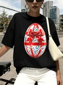 Women T-Shirts - Black - View 1