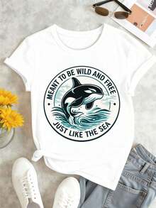 Dam-T-shirts - Vitt - Visa 2