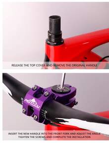 MOTSUV 31.8*45mm Aluminum Alloy Hollow Stem For Mountain Bike, Downhill Handlebar Stem - Multicolor - View 9