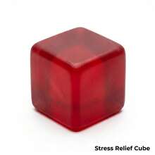 1 paquete de cubo antiestrés de 6,35 cm, juguete sensorial de gel suave de rebote lento, cubo antiestrés rojo para aliviar la ansiedad, juguete de escritorio moderno para concentrarse y relajarse, para adultos y niños de 3 años en adelante. - Rojo - Ver 7