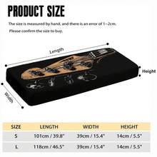 1 pieza Cubierta decorativa plana 2D para teclado de piano, apta para teclados electrónicos de 61/88 teclas - Patrón de notas musicales | Cubierta protectora fácil de limpiar (Teclado no incluido) - Ver 4