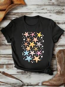 Women T-Shirts - Black - View 1