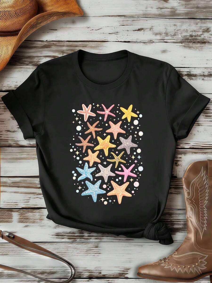Women T-Shirts - Black - View 1