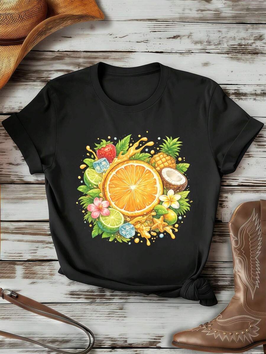 Women T-Shirts - Black - View 1