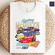 Retro Lightning Mcqueen Shirt, Vintage Disney Cars Shirt, Disney Car  Shirt, Cars Theme Birthday Shirt, Cars Character, Disney Shirt--Disneys Disneyland Paris The Magic Kingdom Disneyesque The House Of Mouse Mickey Mouse Empire Modest Summer Outfits Take That T Shirt Summer Coord Tops For Women Summer Summer Clothes Women Summer Clothes Summer Tops Summer Tops Women Summer Co Ord Summer Top Summer Outfits White Top Black Top Holiday Outfits For Women  Tops For Women Summer Holiday Gifts Valentine's Day Gifts Earth Day Gifts Oktoberfest Gifts Summer Bank Holiday Gifts - White - View 1