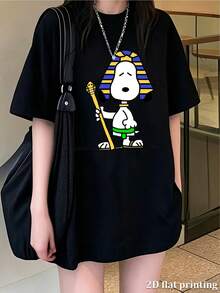 Dam-T-shirts - Svart - Visa 1
