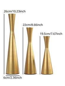 Elegant Metal Vase, Small Vase, Gold Vase, Metal Made - No Worry About Falling, Pointed Bottom Vase Suitable For Wedding Table Center Decor, Candlelight Dinner Table Decor, Home Decor, Room Decor, Best Friend Gift, Women Gift, Winter Gift - Luxury Model - View 4