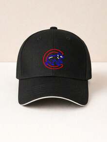 Classic Baseball Cap For Men And Women With Adjustable Fit And Comfortable Design   Chicago Cubs Logo Embroidered Front Patch In Bold Red And Blue Colors   Perfect For Casual Wear Sports Events And Daily Outings Lightweight Breathable Fabric With Structured Crown And Curved Brim For A Stylish Look - màu đen - Xem 6