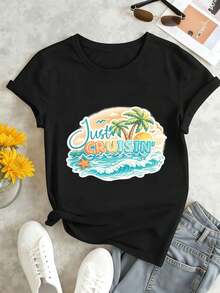 Women T-Shirts - Black - View 1