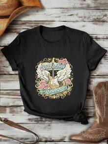 Women T-Shirts - Black - View 1
