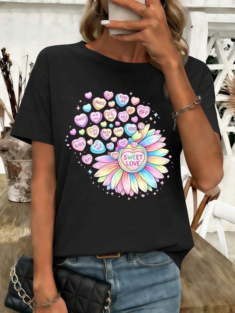 Women T-Shirts - Black - View 1