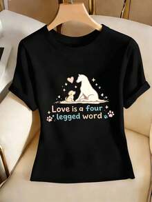 Women T-Shirts - Black - View 2