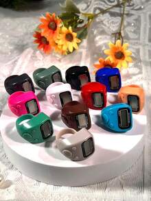 1pc Portable Digital Electronic Counter, Compact & Convenient, Adjustable Elastic, Suitable For Outdoor Counting, Learning, Warehouse, Events, Prayer, Stress Relief, Holiday Gift - Multicolor - View 11