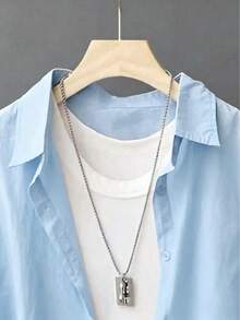 Women's Lightweight White Sun Protection Oversized Shirt - Light Wash - View 3
