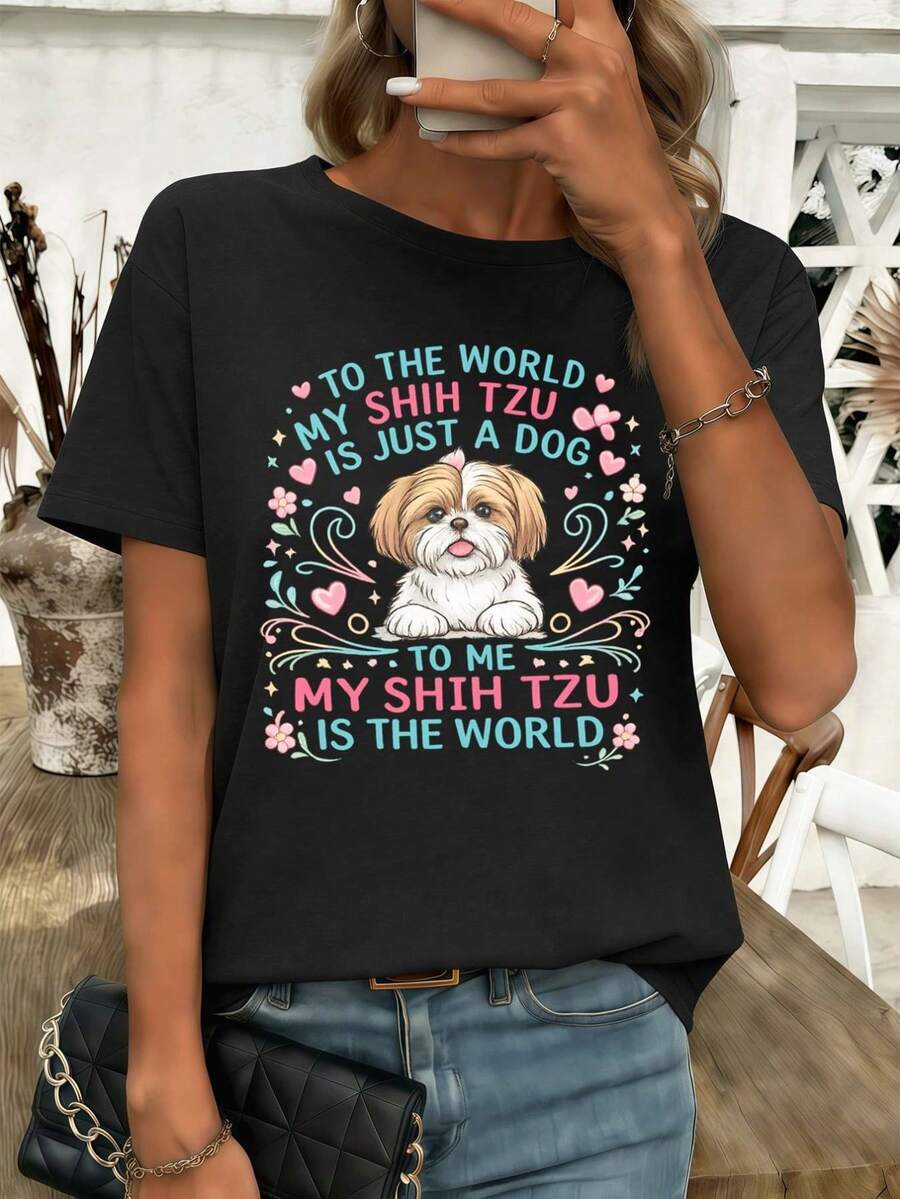 Women T-Shirts - Black - View 1