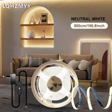 LQHZMYY Flexible COB LED Strip Light, COB Bendable Rope Light With Physical Switch, For Home Living Room Decor Backlighting, DIY Crafts, Button Control, Suitable For Bedroom, Living Room, Outdoor, Holiday Party Decoration Lighting, Multi-Scenario Use - EU C Type Plug(220-240V) - View 17