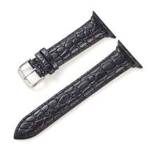 Correa de cuero PU con relieve para hombres y mujeres, compatible con relojes inteligentes de 38mm, 40mm, 41mm, 42mm, 44mm, 45mm, 46mm y 49mm, compatible con Apple Watch 1-11 - Sin Molde - Ver 18