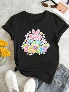 Women T-Shirts - Black - View 2