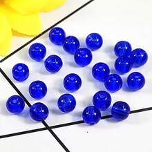 100 hạt thủy tinh tròn mờ 4mm/0.16in, hạt thủy tinh trong suốt, hạt nhỏ dùng làm vật liệu trang sức. - A - Xem 10