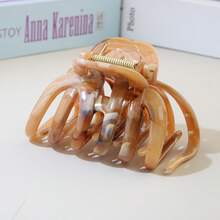 Summer Large Glossy Hair Claw Clip, Anti-Slip Strong Hold Hair Clip, Daily Use Hair Accessories For Thick & Curly Hair - Multicolor - View 7